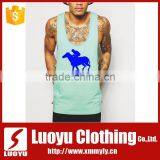 Blue Tank Top Custom Printing With Newest Design Gym Singlets thumbnail-1