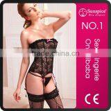 2015 Hot Sales and Fashionable Black Sexy Fat Women Corsetsexy Busty Corset Bustier Sexy Corset thumbnail-1