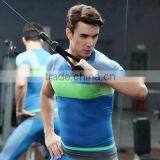 Customize Personal Brand Logo Contrast Color Gym T Shirts for Men thumbnail-1