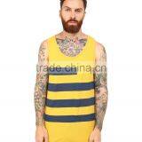Cheap Yellow and Black Striped One Size Fit All Tank Top thumbnail-1