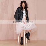 MGOO Fashion Design Korea Style Women Pink Skirts Tutu Ball Gown Mesh Romantic Knee Length Skirts 15146A236 thumbnail-5