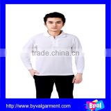 Wholesale plain hot sale own design cotton/polyester polo shirts for man