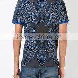 Modern Fashion Design Paisley Print Polo Shirts Men thumbnail-3