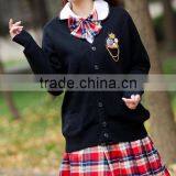 Autumn Fashion Style Cardigan Woolen School Uniform British School Uniform Sweater thumbnail-3