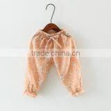 Children's Trousers Summer Baby Air Conditioning Thin Pants Cotton and Linen Printed Girls Children's Lantern Pants thumbnail-3