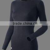 Coffee Charcoal Thermal Underwear Women Long Johns thumbnail-2