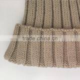 Myfur Wholesale Beanie Knit Hats With Fox Fur Pom Poms Wool Winter Hats thumbnail-5