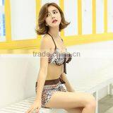 Custom Sexy Women's Patchwork Swimwear Bandeau Bikini Set Swimsuit thumbnail-5