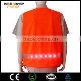 Led Strip Red Safety Vest Fishing Wear Warning Dark Night thumbnail-2