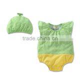Factory Supply New Fashion Funny Baby Girl Boy Rompers w/ Hat Newborn Clothing Set thumbnail-2
