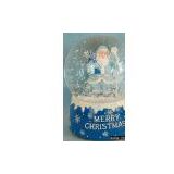 Sell 100mm Blue Dressed Santa Christmas Snow Globe