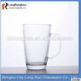 LongRun Transparent Hand Made Big Size Milk&fruit Juice & Tea Glass Mug With Round Base thumbnail-1