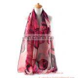2016 Spring New Begonia Printed Voile Scarves With Sunblock