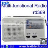 RD-369 Fashion Design Portable Mini Solar Radio With Torch