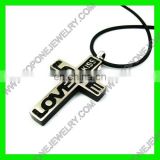 2014 Latest Design Jewelry Men's Fashion Gift Cross Stainless Steel Pendant Necklace China Best Steel Jewelry Manufacturer