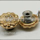 Wholesales Manufacturer Metal Coat Button, Removable Shank Metal Diamond Shaped Button for Jeans thumbnail-2