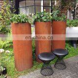 Flower Bed Laser Cut Corten Steel Round Raised Beds thumbnail-4