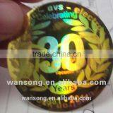 2015 Cheap Round 3D Hologram Stickers With Custom Design