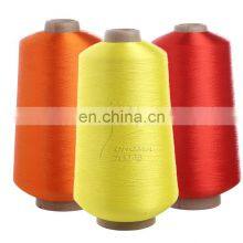 Cheap Polyester Dty Yarn With 1627 Stock Colors for Woven Label