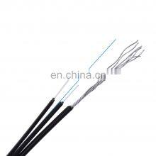 1core OFC FTTH Flat Type G.657A FRP Support Strand Wire 7x0.44mm FTTH Outdoor Drop Cable thumbnail-1