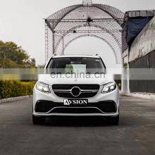 For Mercedes Benz GLE W166 2015-2019 Modified GLE63 AMG Model Include Front and Rear Bumper Assembly Grille Rear Lip Tip Exhaust thumbnail-1