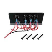 Modified Universal Pull Rocker Switch Panel With Light 12-24V With Fuse for Car RV Yacht and Ship thumbnail-5