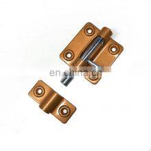 Door Security Slide Latch Lock Barrel Bolt With Solid Heavy Duty Gold Painting Finish Steel Door Bolt Latch thumbnail-4