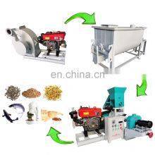 Shrimp Feed Pellet Machine Diesel Engine Feed Pellet Making Line Animal Feed Pellet Plant