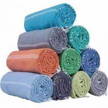 100% Cotton Turkish Towel With Fringe thumbnail-1