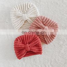 Hot Sale Custom Color  Crochet Baby Turban Wool Bucket Hat Bonnet For Kid and Adult Vietnam Supplier Cheap Wholesale