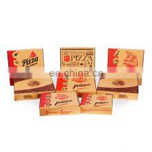 Custom Size Food Grade Brown Pizza Box Disposable Kraft Paper+Corrugated Paper+Kraft Paper Pizza Box With Your Own Logo thumbnail-3