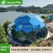 Honeycomb Outdoor Igloo Glass Dome House Garden Geodesic Dome Tent thumbnail-3