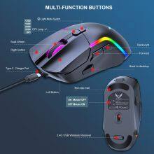 Opto-electronic RGB Lighting 8 Button Gaming Mouse Light Mouse With 3 Side Buttons thumbnail-3