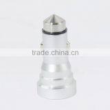 Dual Ports Car Charger Metal Stainless Steel With Broken Window Hammer Design thumbnail-1