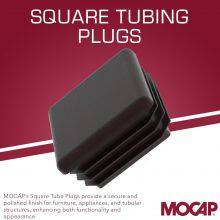 MOCAP Roof Rack Cover End Cap Steel Bracket Plastic Square Tube Plug thumbnail-3