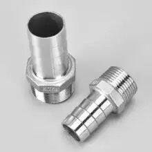 304 Stainless Steel Hexagonal Pagoda Hose Connector, Nipple, Hose Coupling, Water Pipe Fitting, 4-inch, 6-inch, 1-inch thumbnail-2