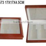 Wholesale 5 Grids Glossy Wood Perfume Gift Packaging Box With Clear Window W572 thumbnail-4