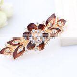 Large Flowers and Leaves Hair Clips, Hair Hair Accessories, Spring Clip Hair Clips thumbnail-4