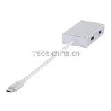 Universal Travel Aluminum USB 3.1 Type-c Male Adapter With 4 Port Hub thumbnail-4