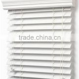 China Cheap PVC Faux Wood Blinds White/PVC Curtain/ Wooden Shutters