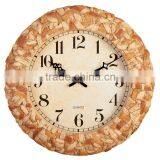18 Inch Retro Home Decor Rattan Women Modern World Clock thumbnail-1
