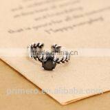 Classical 5925 Sterling Silver Wedding Ring for Women Vintage CZ Diamond Jewelry Accessories thumbnail-3