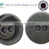 10mm Custom Made Logo 2 Holes Buttons Metal Engraved Shirt Button