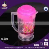 Lifestyle Plastic Pitcher With Lid And 4 Cups thumbnail-4