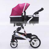 High-view, Aluminum Alloy, Shock Absorption, Portable and Foldable Stroller for Baby to Sit or Lie Down