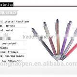 Office & School Supplies Crystal Ball Pen Customized Logo With Stylus Promotional Crystal Stylus Pen thumbnail-2