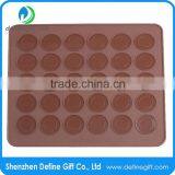 FDA BPA Free 30 Circles Small Size Round Silicone Macaron Baking Mat thumbnail-4