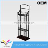 Store Supply Accessories Floor Standing Wine Display Rack for Convenience Store