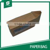 NEW PRODUCT KRAFT PAPER BAG WITH WINDOW PAPER BAG FOR FLOUR PACKAGING thumbnail-6