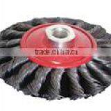 Wheel Brush, Reinforced, Twist Steel Wire thumbnail-1